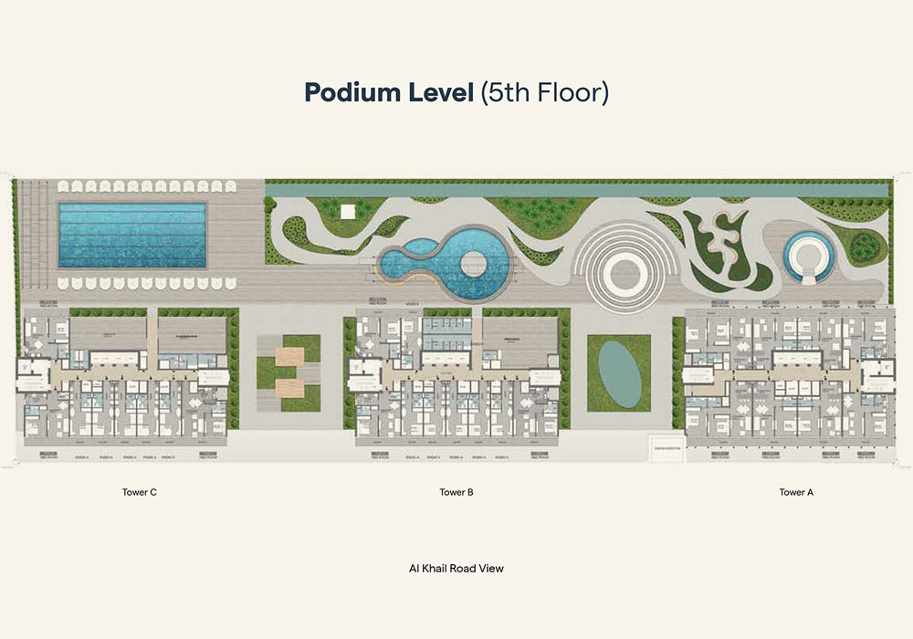 Bloom Towers at Jumeirah Village Circle, Dubai - Master Plan